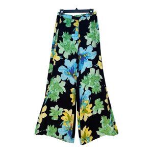 Anthropologie Ella Moss Women's Wide Leg Floral Print Pants - Size S